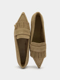 Mocasines De Piel Con Flecos