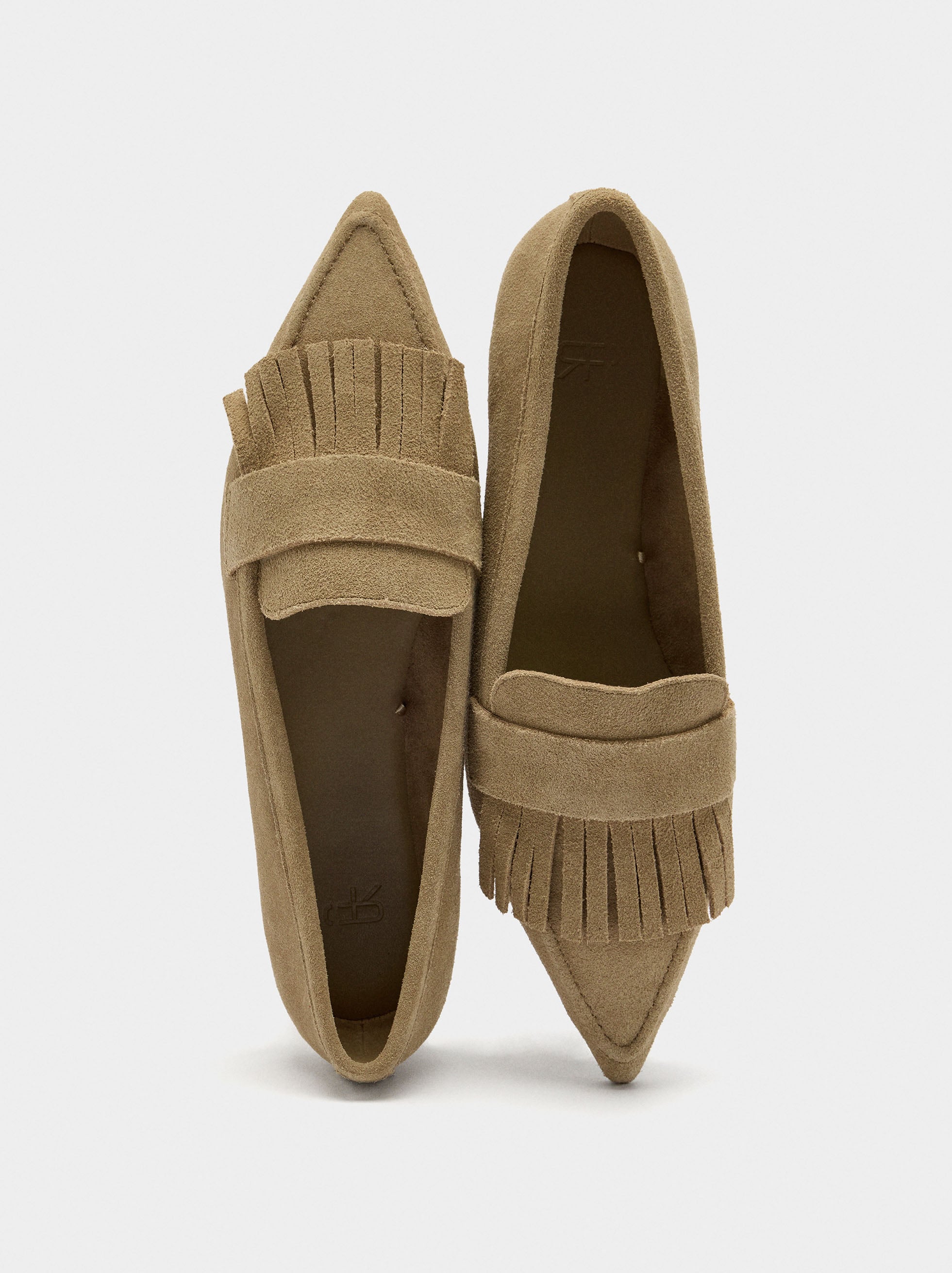 Mocasines De Piel Con Flecos