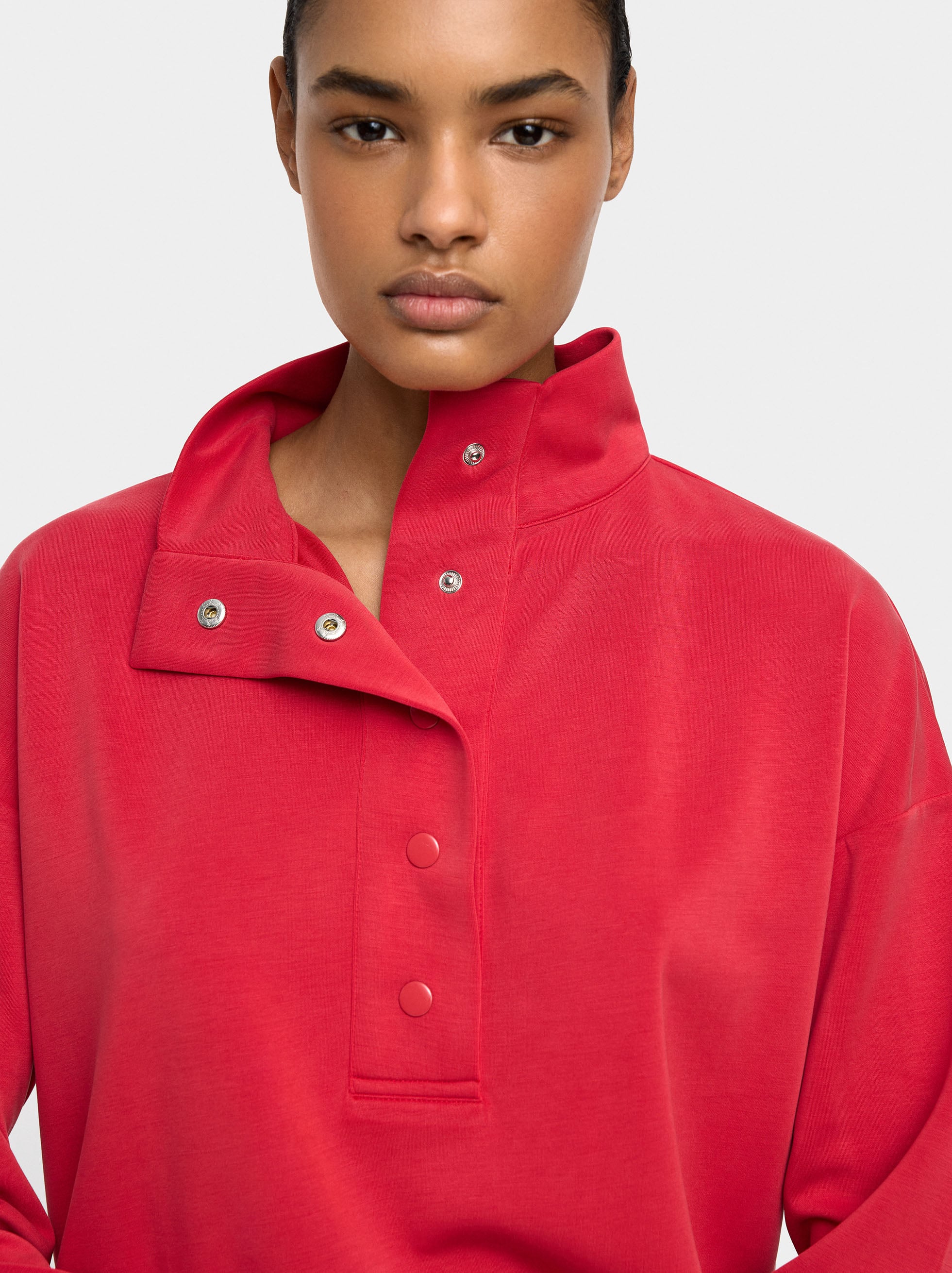 Sudadera Con Botones Tacto Suave