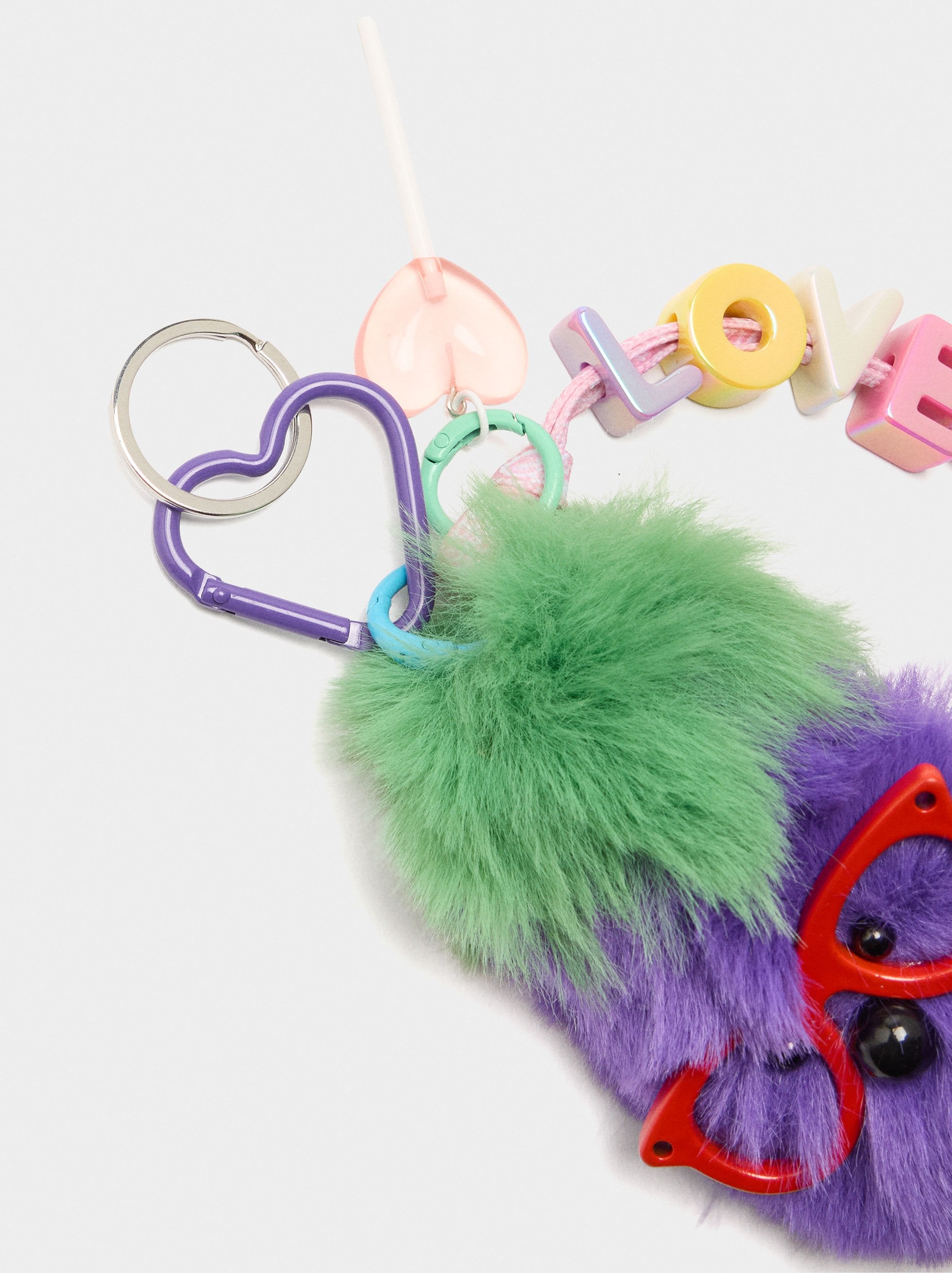 Llavero Charm Pompom Love