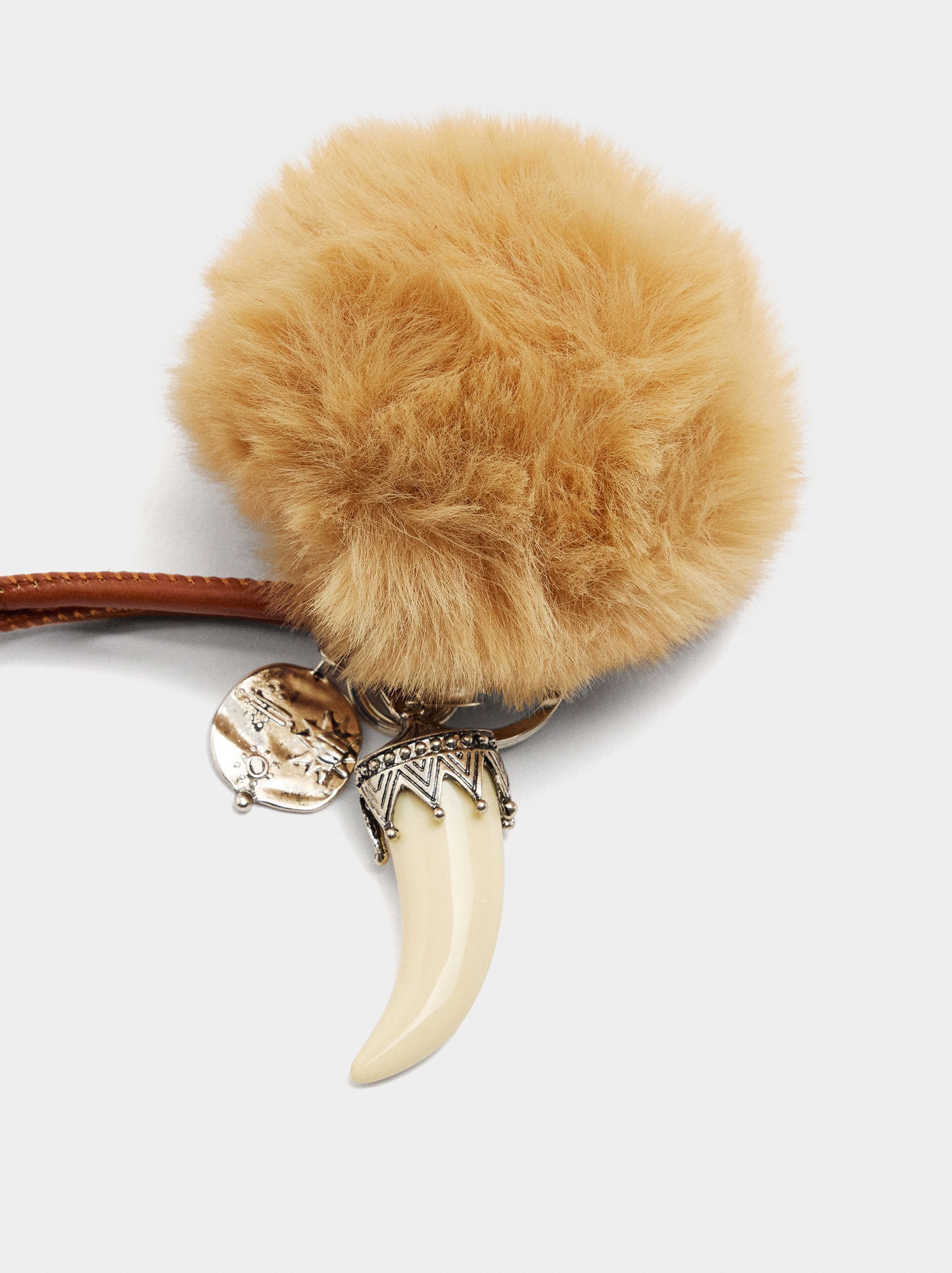 Llavero Charm Con Pompón