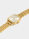 Reloj Cuadrado Con Pulsera De Acero Inoxidable