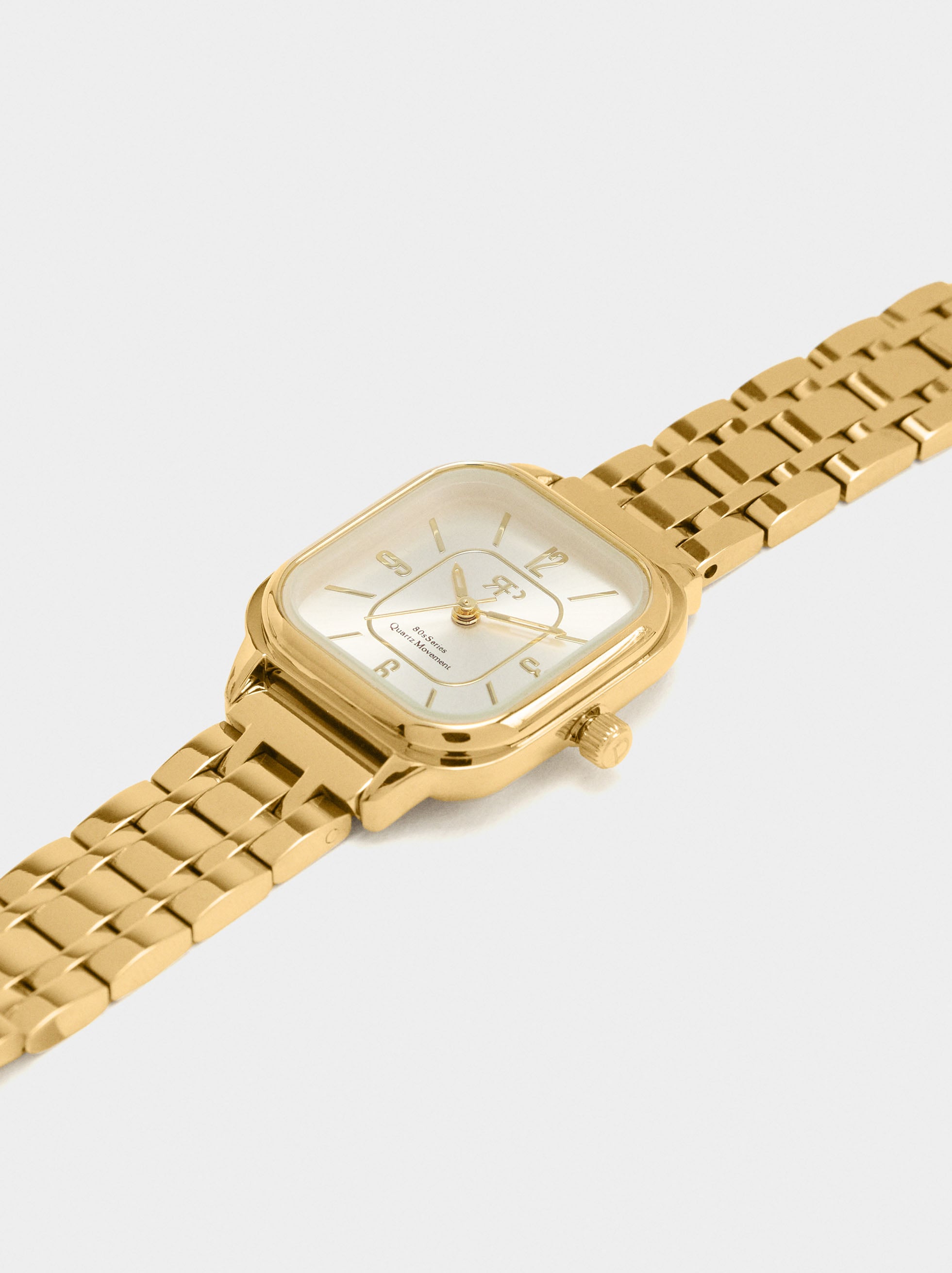 Reloj Cuadrado Con Pulsera De Acero Inoxidable
