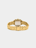 Reloj Cuadrado Con Pulsera De Acero Inoxidable