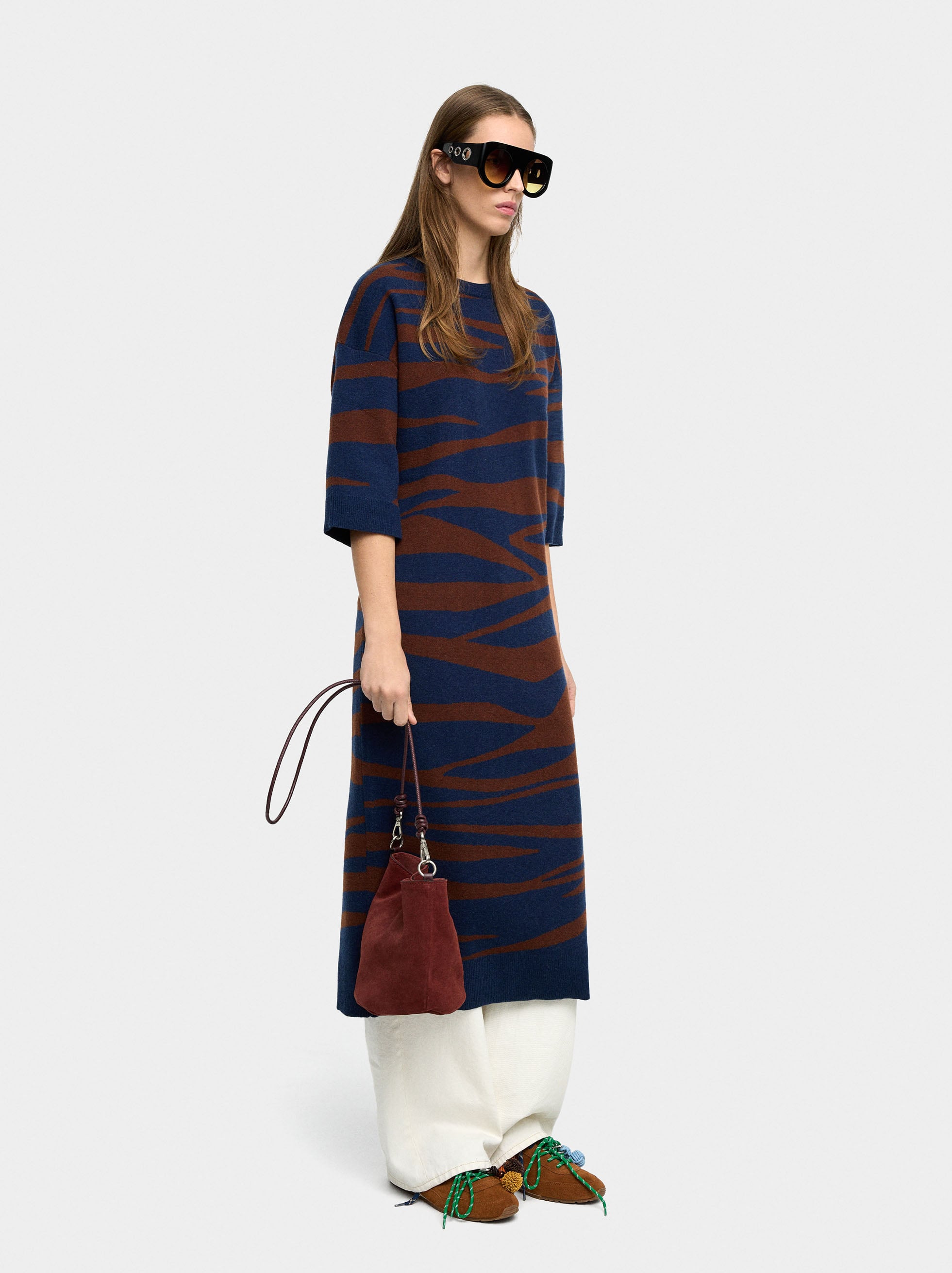 Vestido De Punto Jacquard