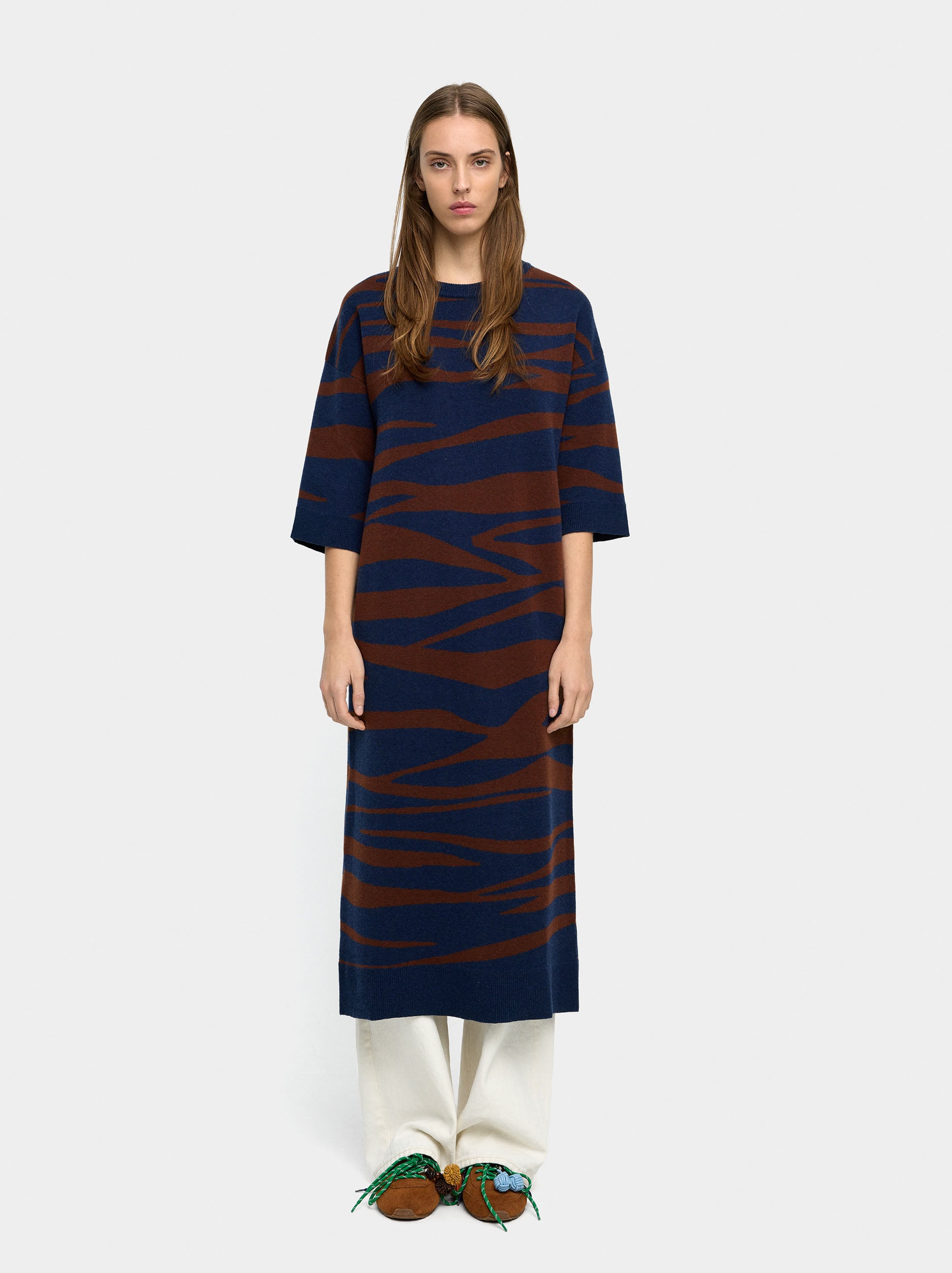 Vestido De Punto Jacquard