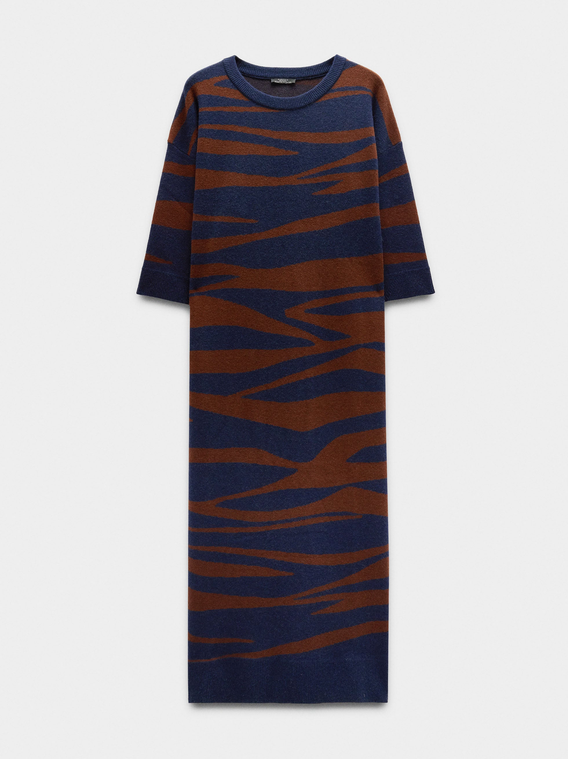 Vestido De Punto Jacquard