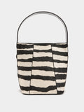 Bolso De Mano Con Detalles De Piel