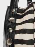 Bolso De Mano Con Detalles De Piel