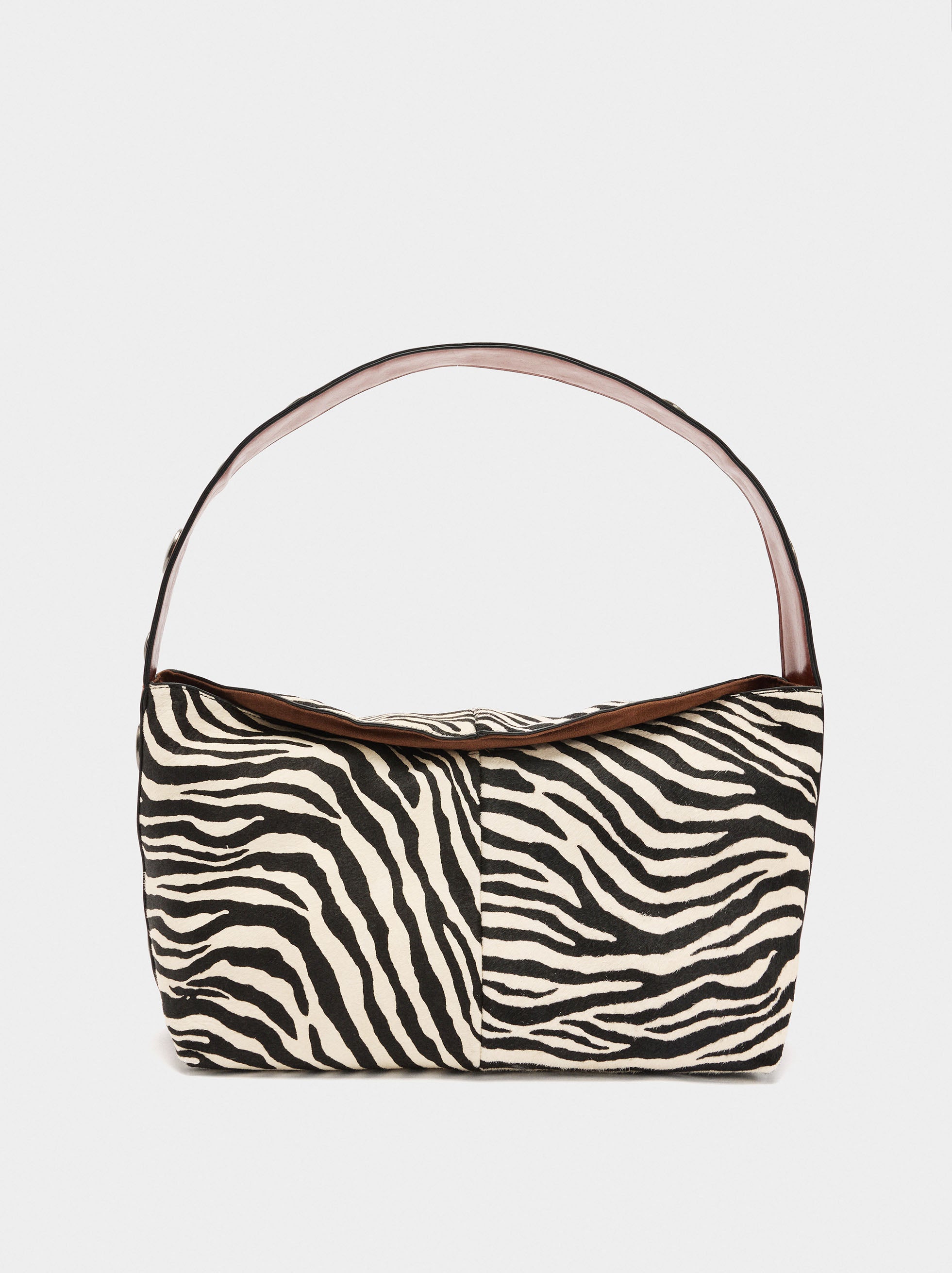 Bolso De Hombro De Piel