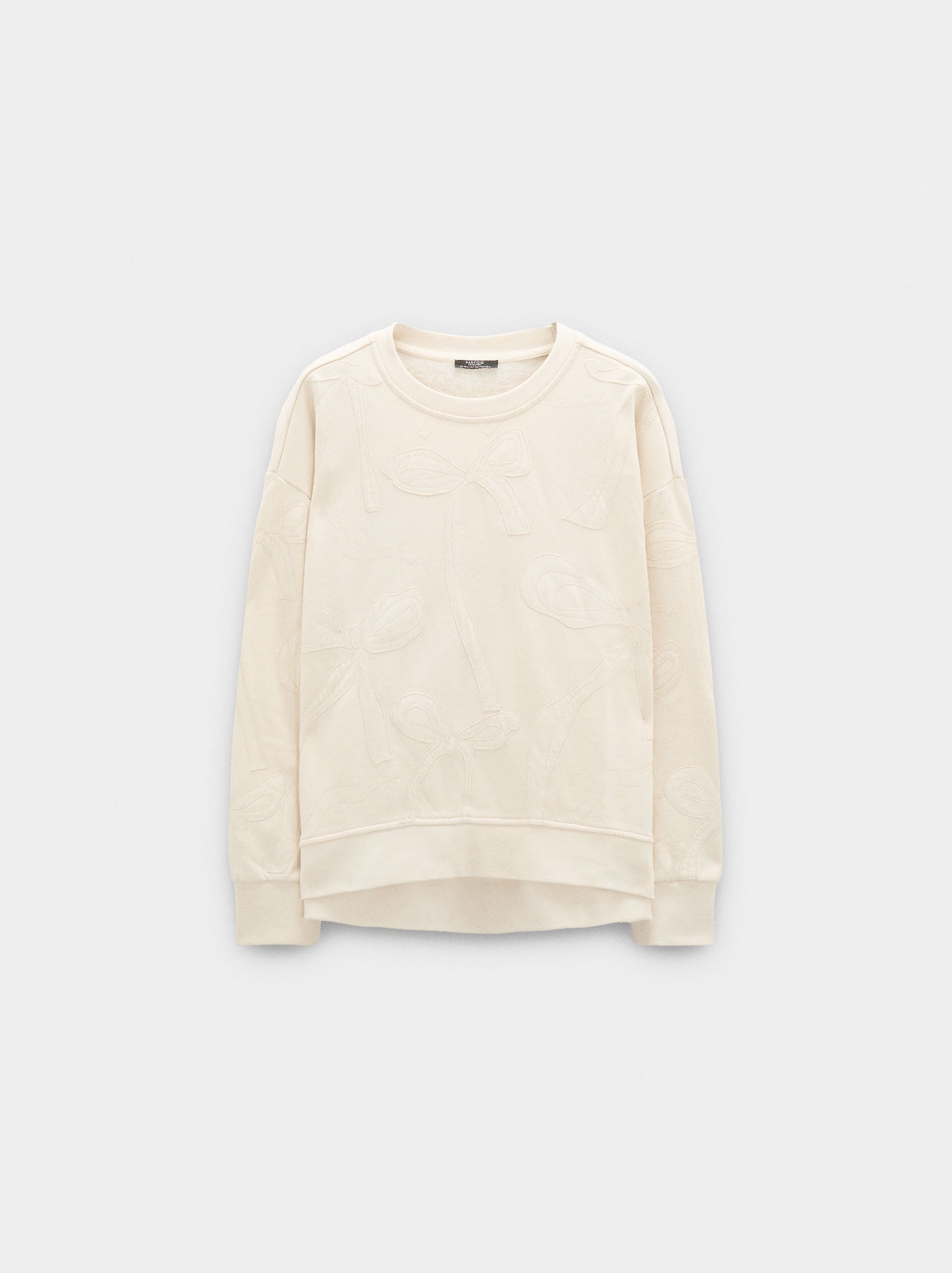 Sudadera Con Lazos Bordados