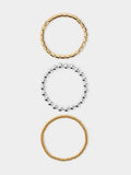 Set De Pulseras Elásticas Bicolor
