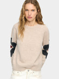 Jersey De Punto Con Flores