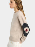 Jersey De Punto Con Flores