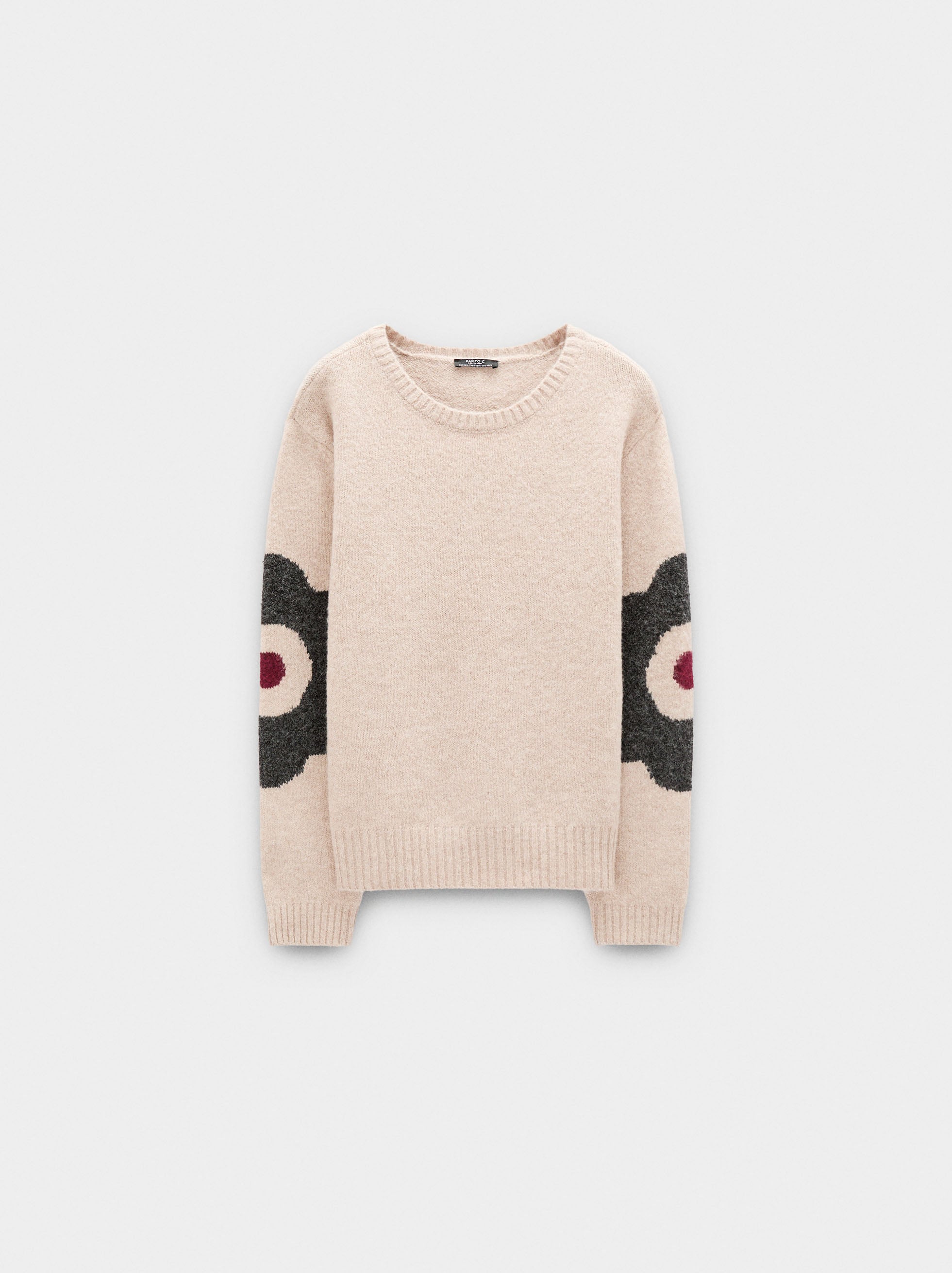 Jersey De Punto Con Flores