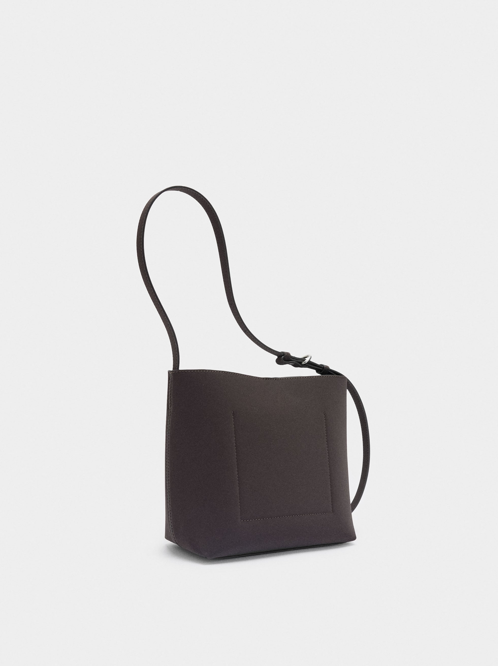 Bolso De Hombro Con Textura Suave