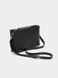 Bolso Bandolera Doble Con Textura Y Tachuelas