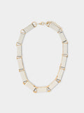 Collar Corto Bicolor Con Eslabones Largos