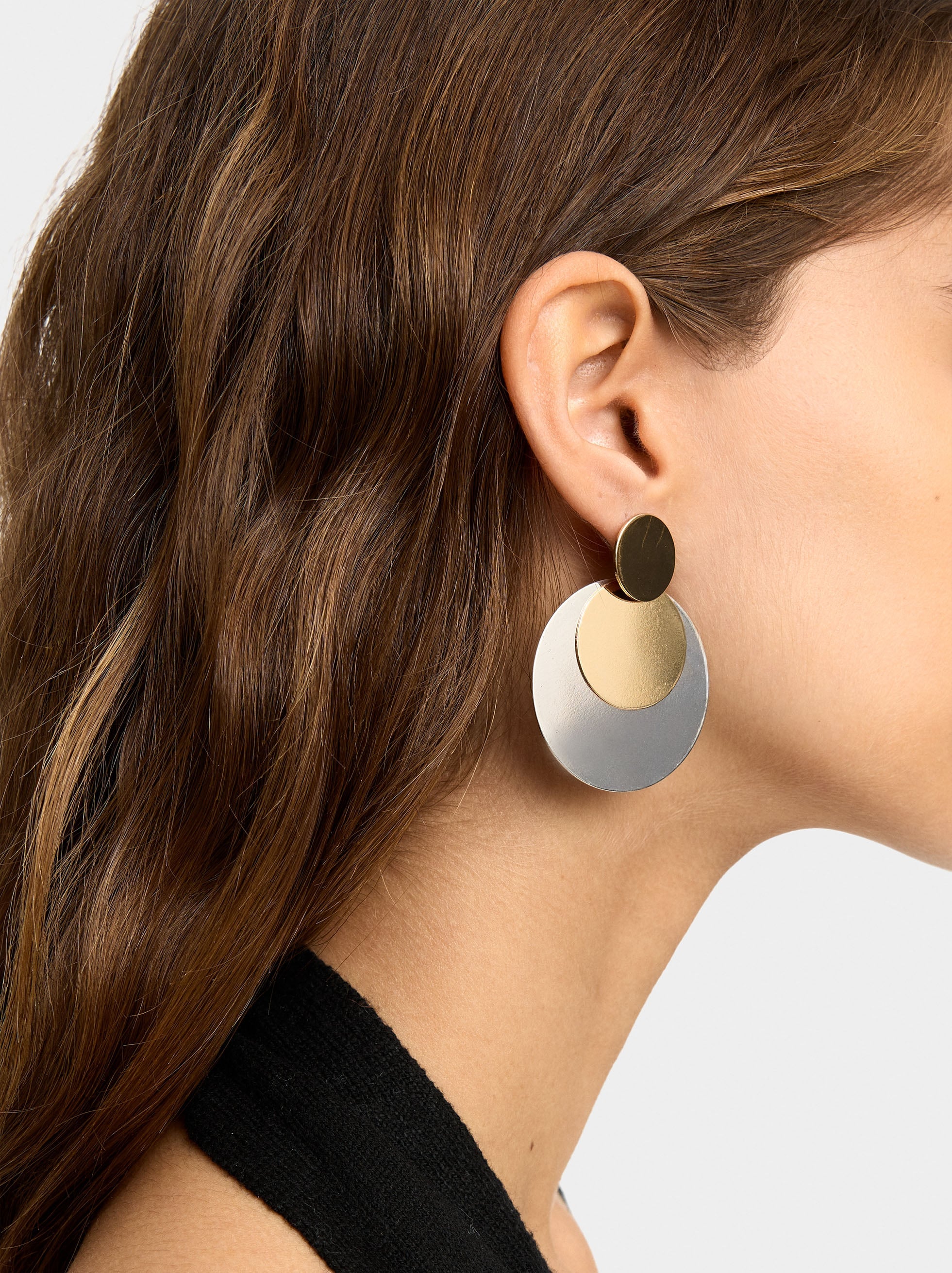 Pendientes Redondos Bicolor