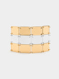 Pulsera Bicolor De Rectángulos
