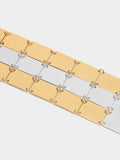 Pulsera Bicolor De Rectángulos