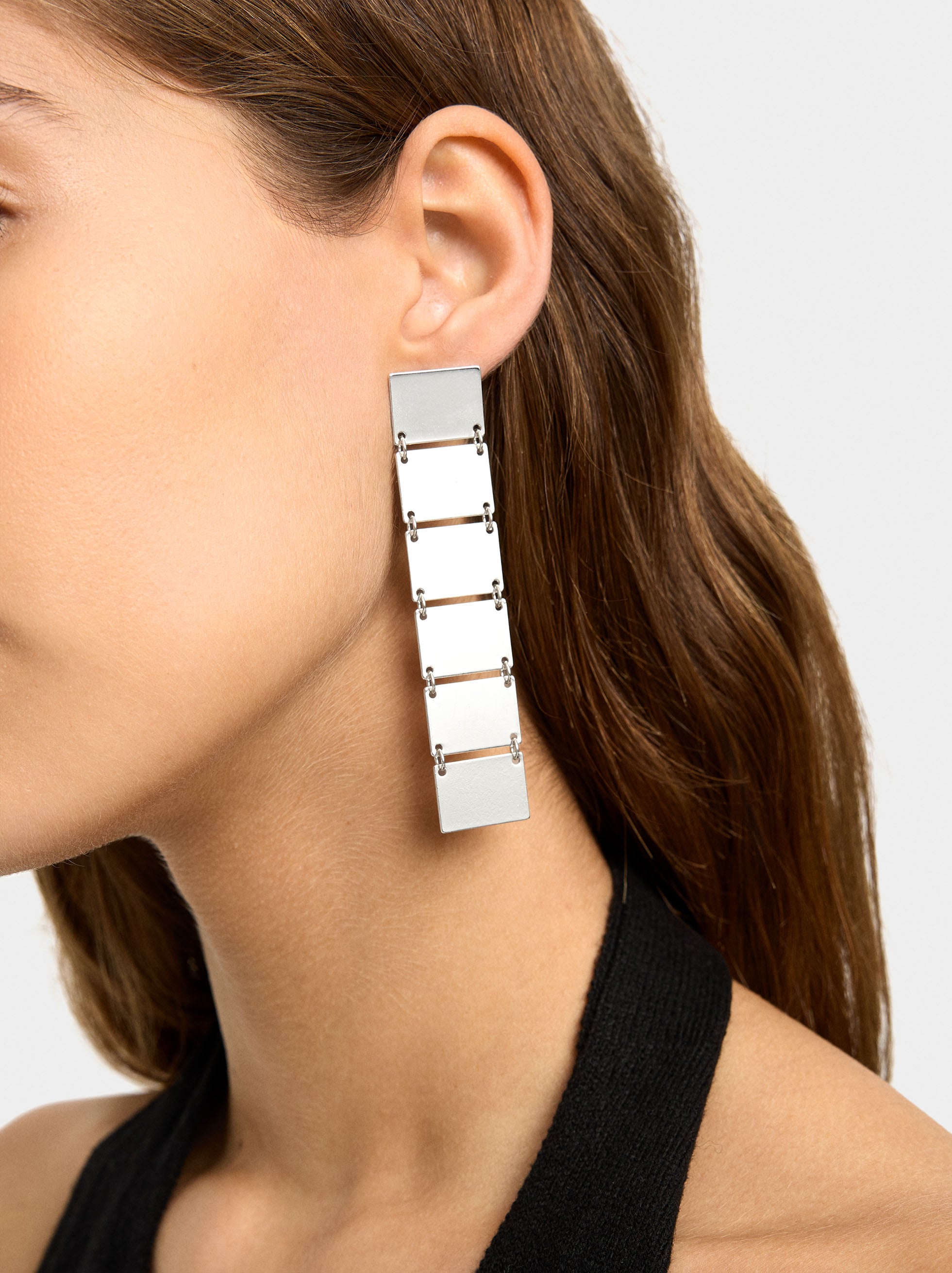 Pendientes Largos Rectángulos