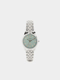 Reloj Redondo Con Pulsera De Acero Inoxidable