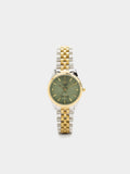 Reloj Redondo Con Pulsera De Acero Inoxidable