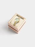 Reloj Redondo Con Pulsera De Acero Inoxidable