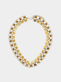 Collar Doble Bicolor Rectángulos