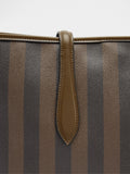 Bolso Shopper A Rayas Con Bolsa Extraíble
