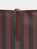 Bolso Shopper A Rayas Con Bolsa Extraíble