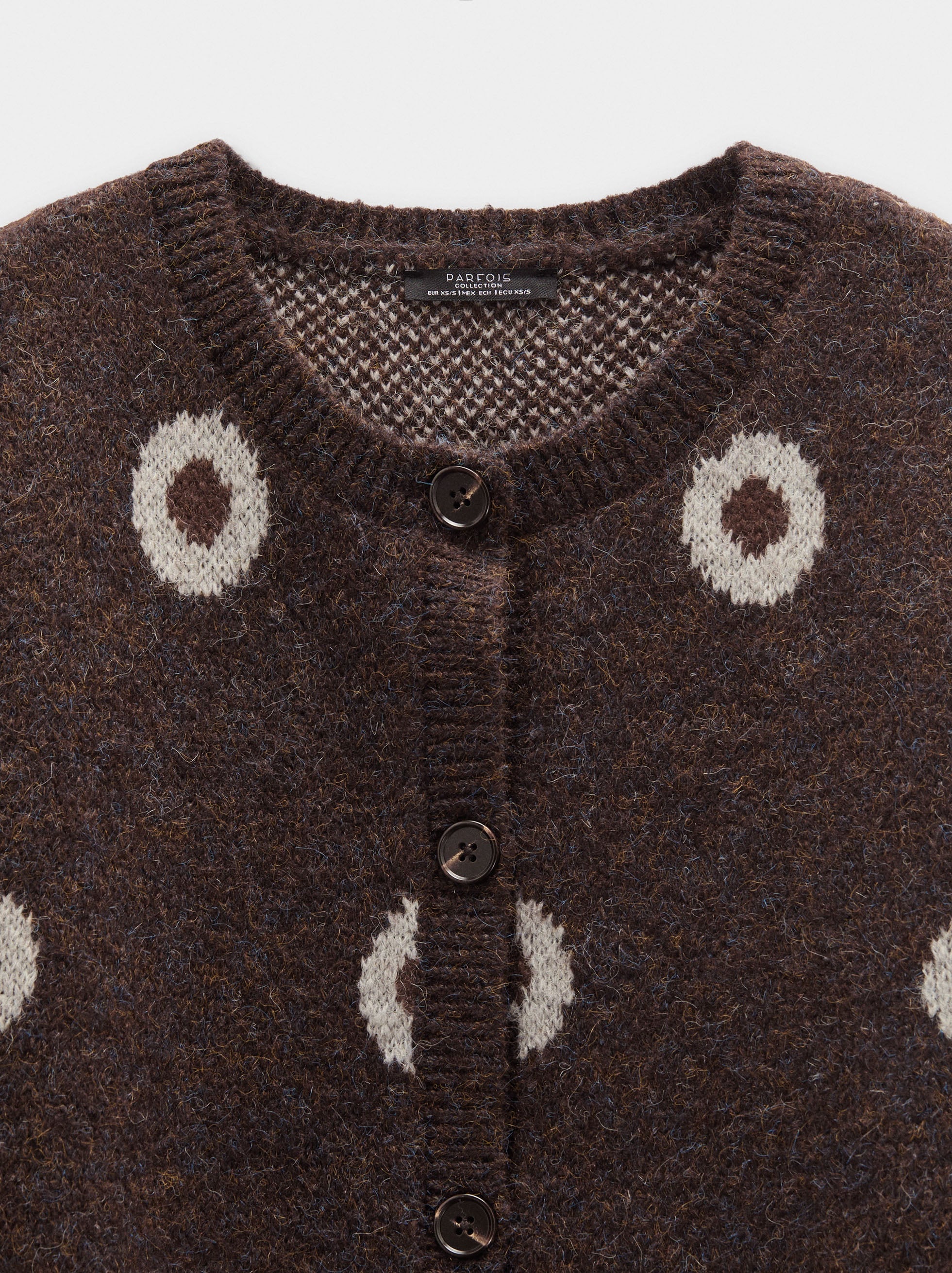 Chaleco Jacquard Con Lunares