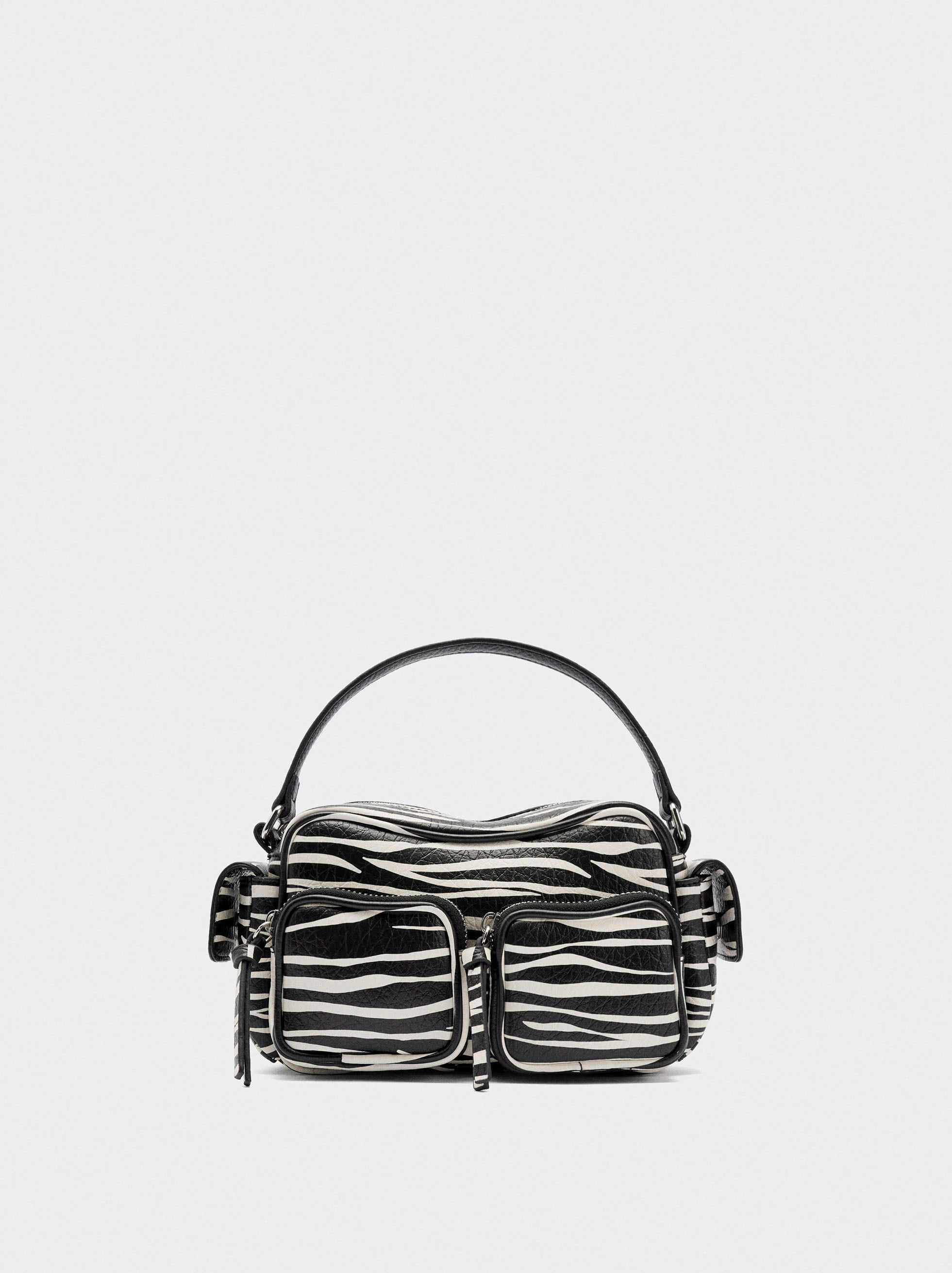 Bolso Bandolera Con Estampado Animal