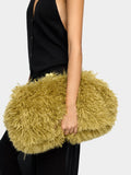 Bolso Efecto Pelo Con Asa De Cadena