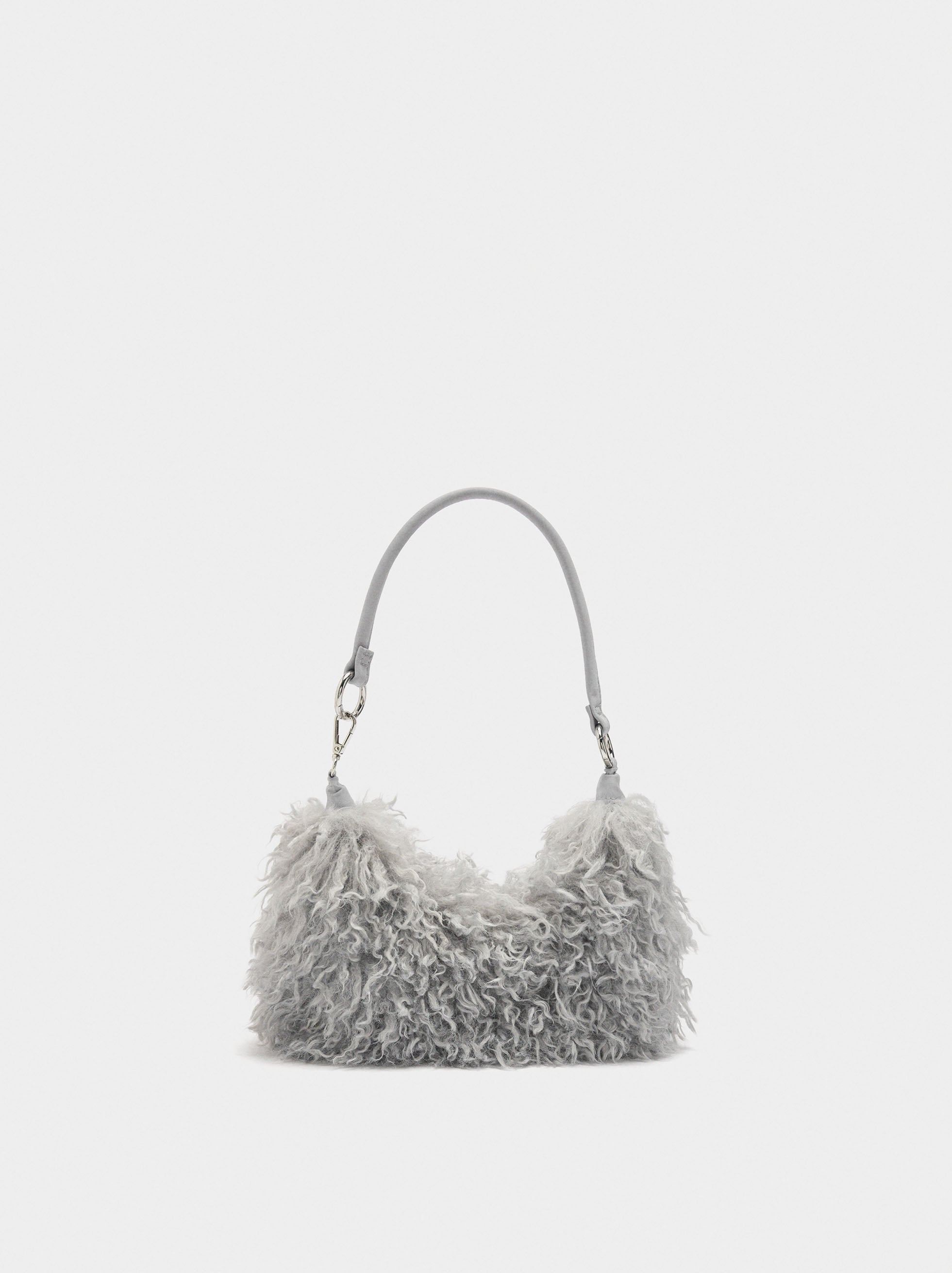 Bolso De Hombro Efecto Pelo