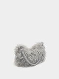 Bolso De Hombro Efecto Pelo