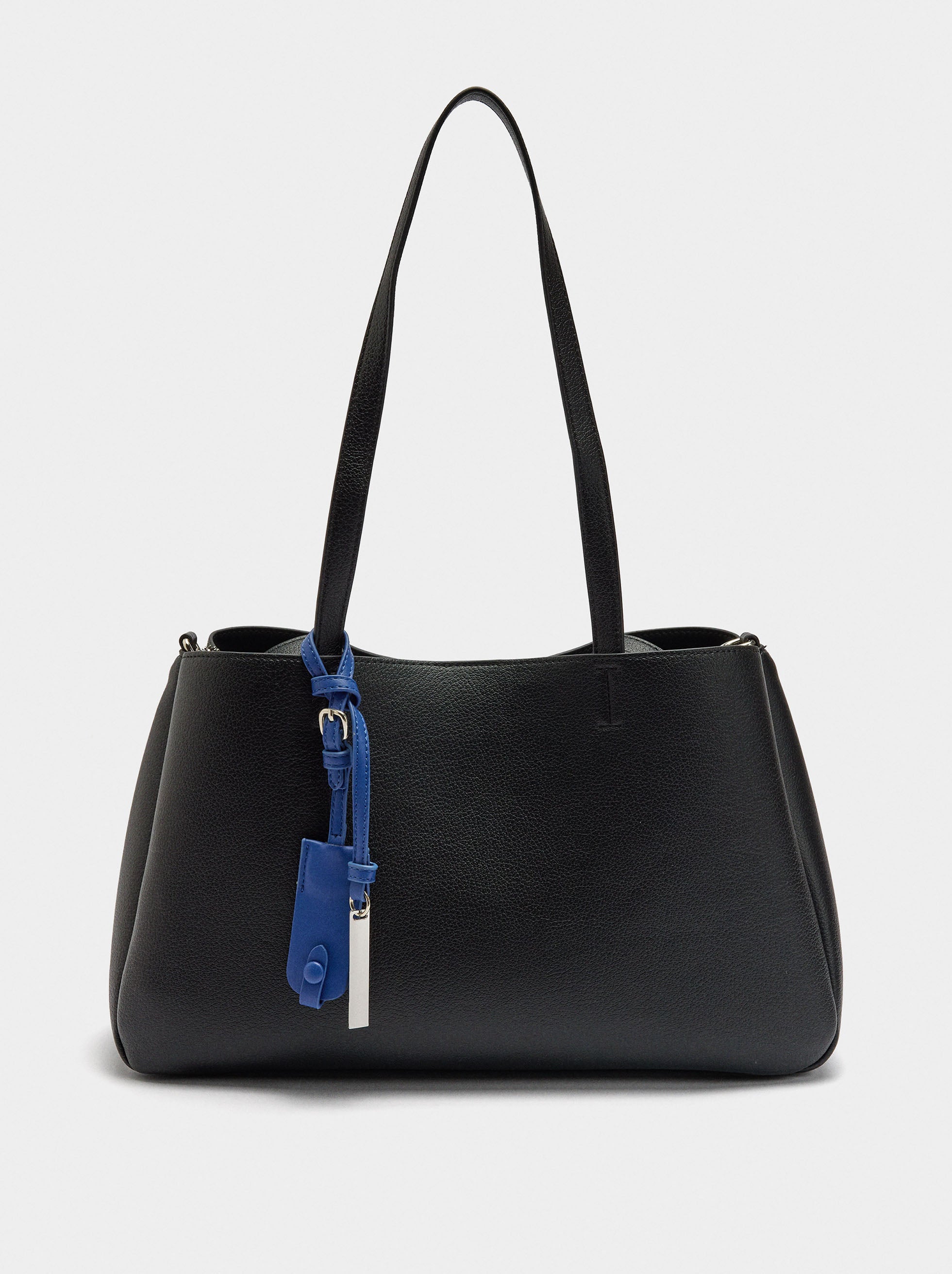 Bolso Shoper Con Colgante