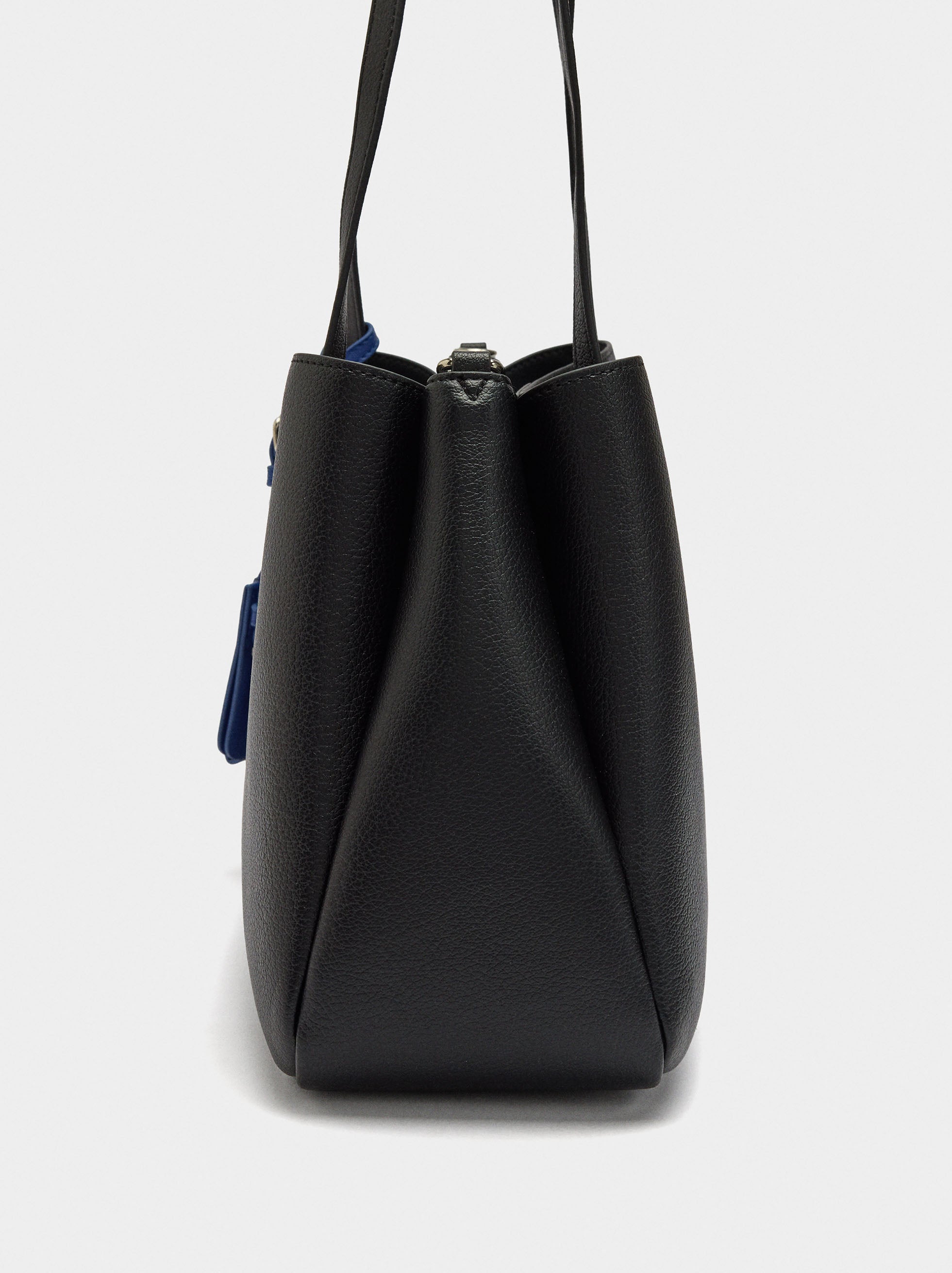 Bolso Shoper Con Colgante