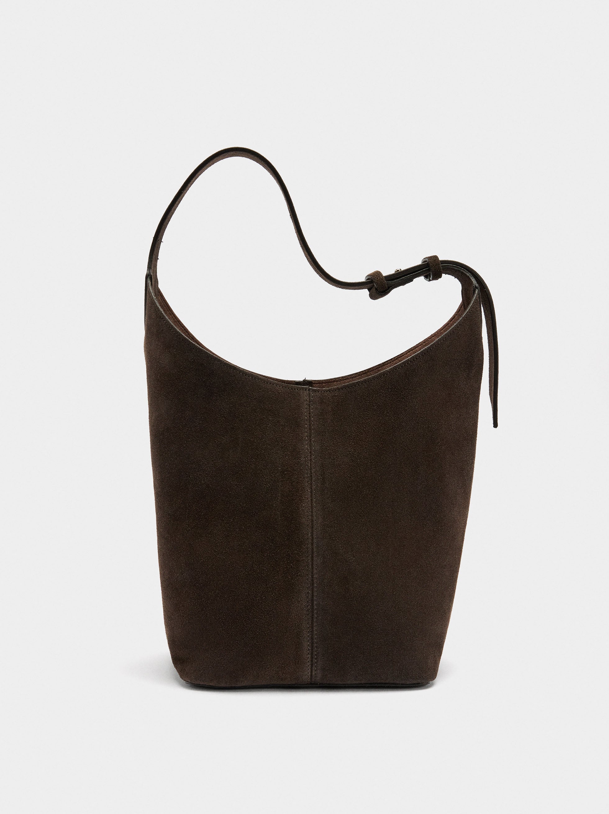 Bolso Bombonera De Ante Bolsa Interior