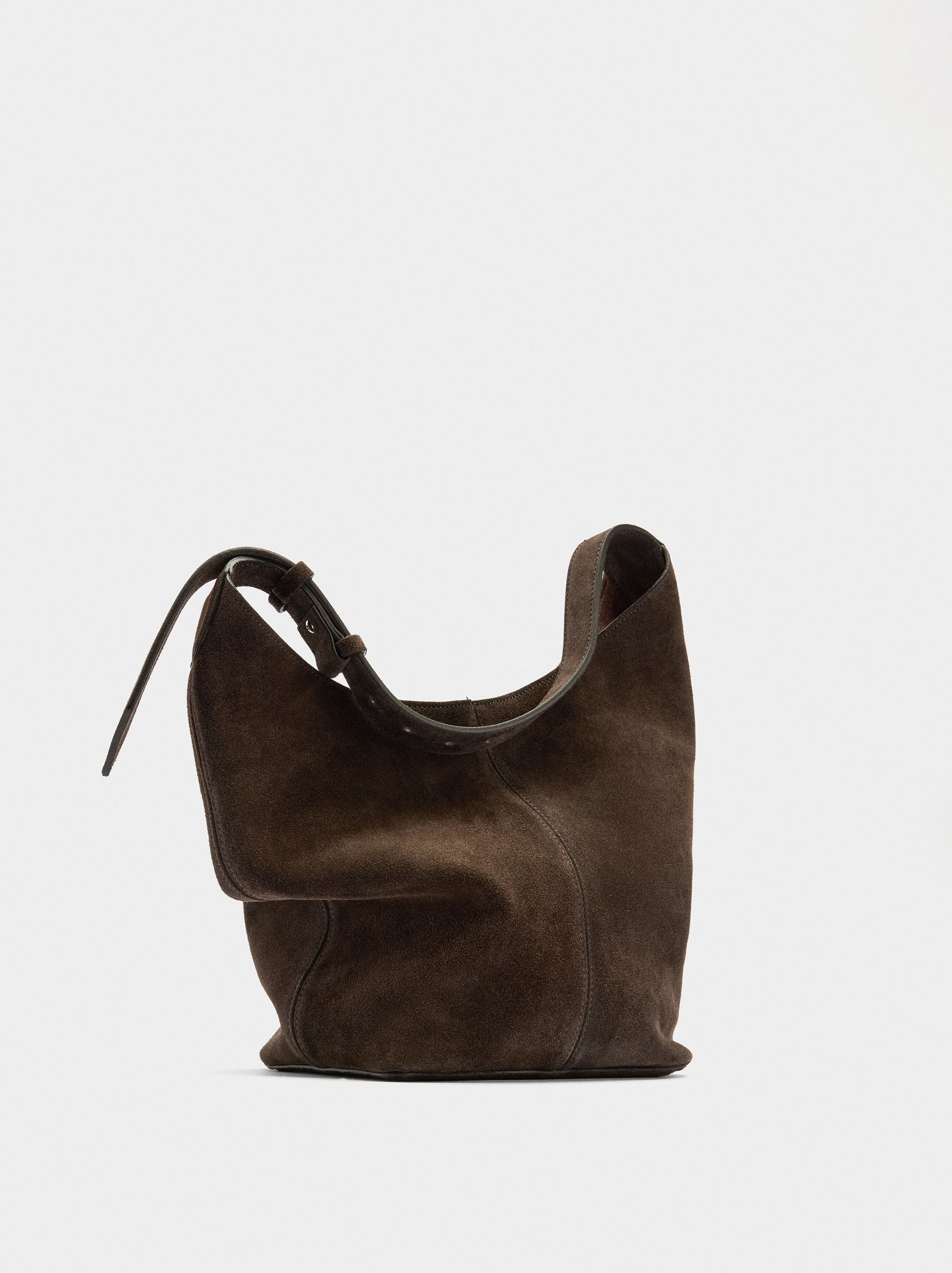 Bolso Bombonera De Ante Bolsa Interior