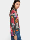 Sudadera Estampada Con Cremallera