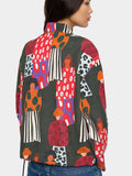 Sudadera Estampada Con Cremallera