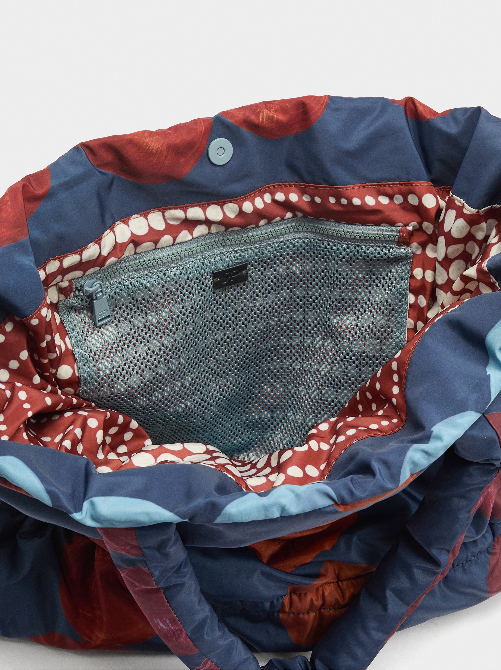 Bolso Shopper Estampado De Nylon