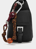 Bolso Bandolera De Nylon Con Colgante