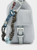 Bolso Bandolera De Nylon Con Colgante