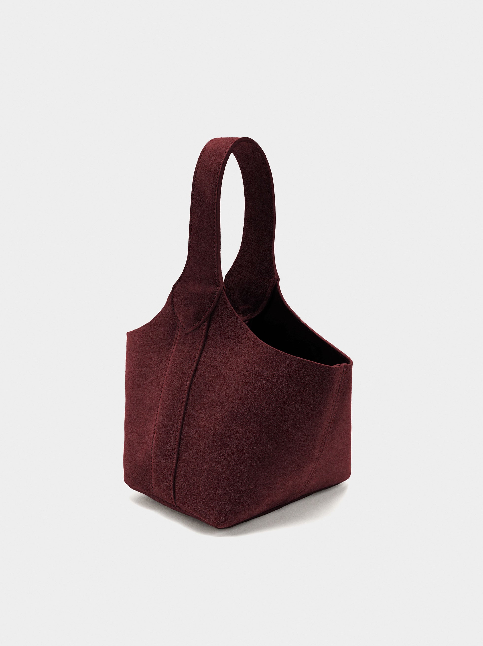 Bolso Bombonera De Ante