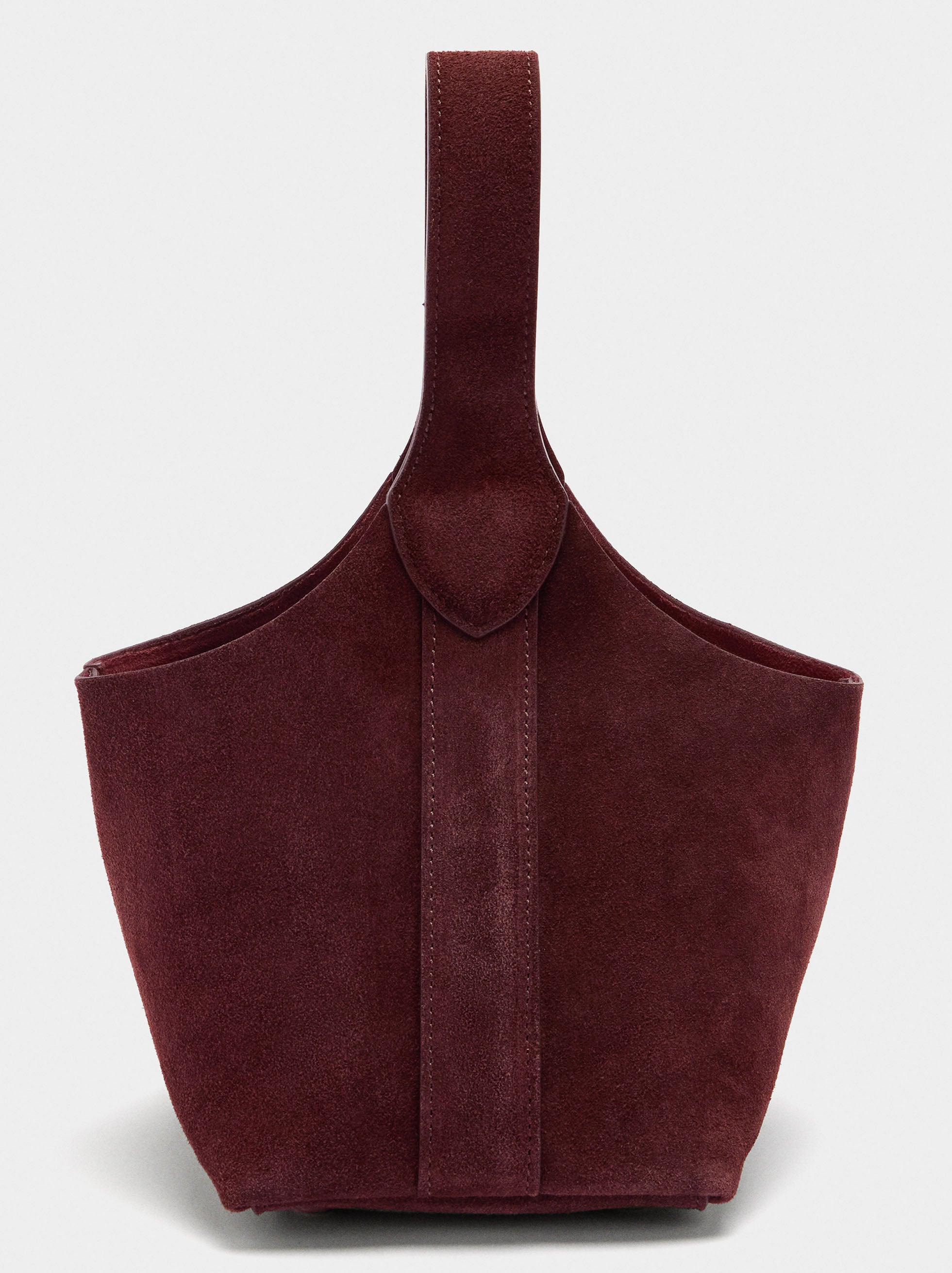 Bolso Bombonera De Ante