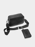Bolso Bandolera Cierre Doble Y Colgante