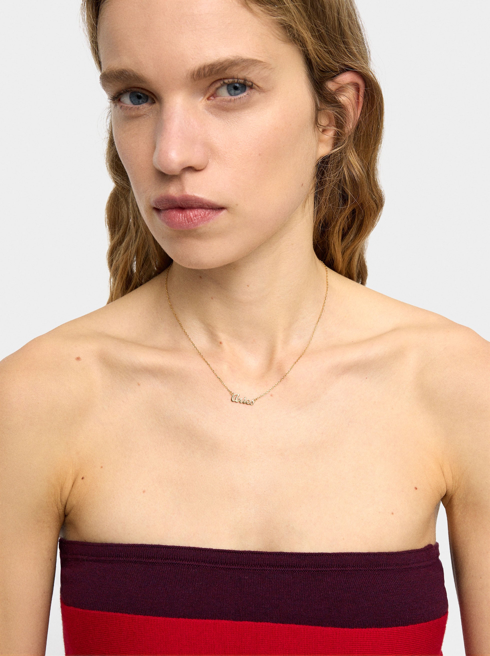 Collar Signo Del Zodíaco Aries - Plata De Ley 925